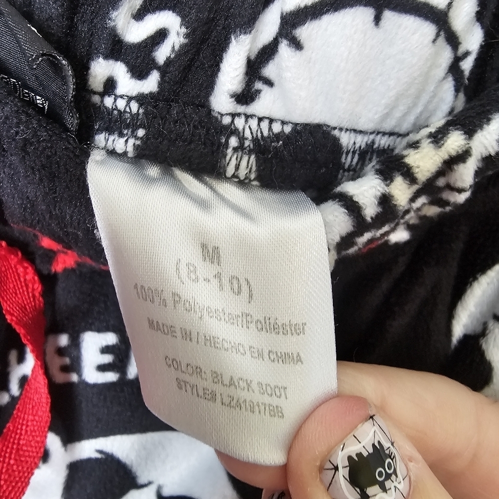 Nightmare Before Christmas Jack Skellington Jogger‎ Pajama Fleece Pant Size M - Picture 8 of 9